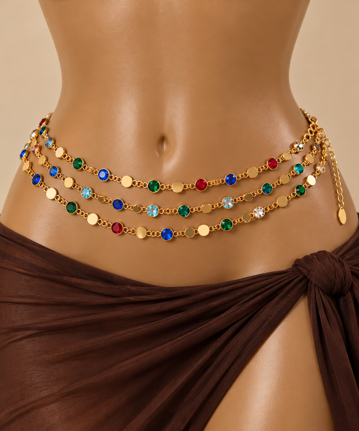 Multicolour Waist Chain – Layered Waist Beads